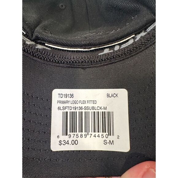 Mitchell & Ness Seattle SuperSonic NBA Black embroidered fitted hat, size S/M - Picture 4 of 6